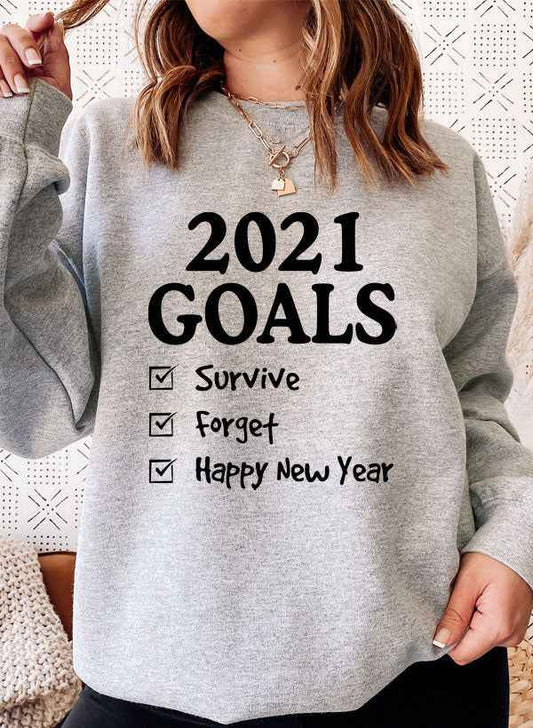 Goals Graphic Sweatshirt