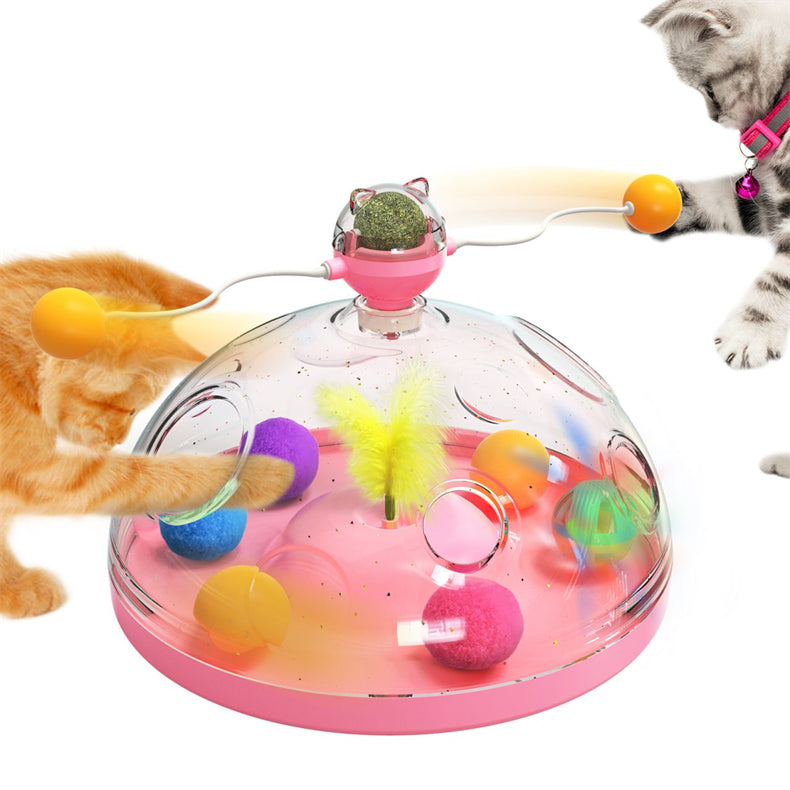 Cashymart interactive cat windmill toy for engaging play and mental stimulation for cats.