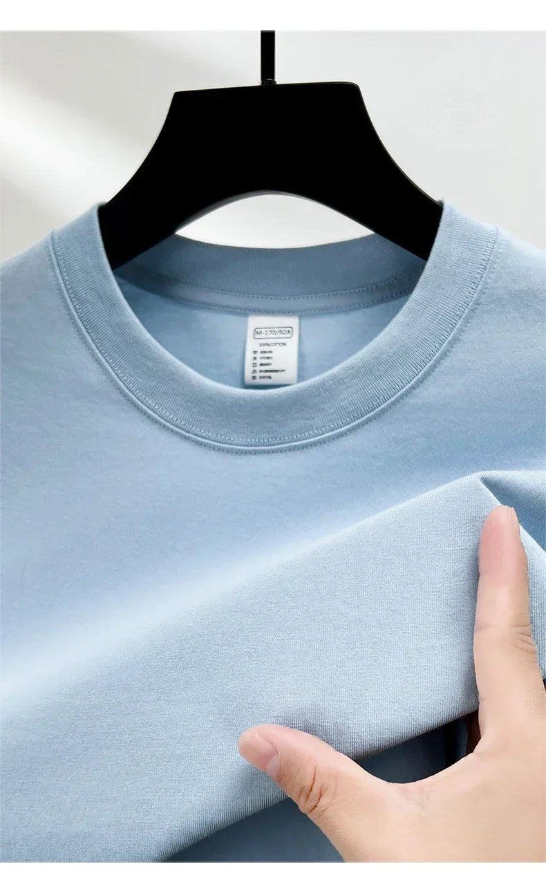 Men's 100% cotton round neck T-shirt by Jelieora Venture, showcasing a breathable everyday tee in a casual fit.