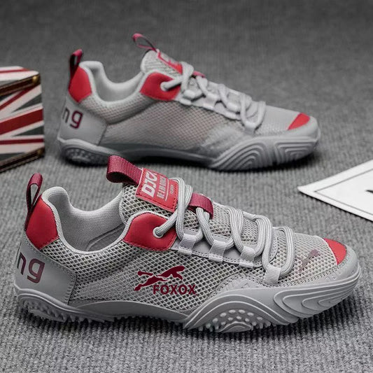 Men's mesh running trainers by Jelieora Venture featuring breathable mesh uppers and lightweight athletic sole for comfort.