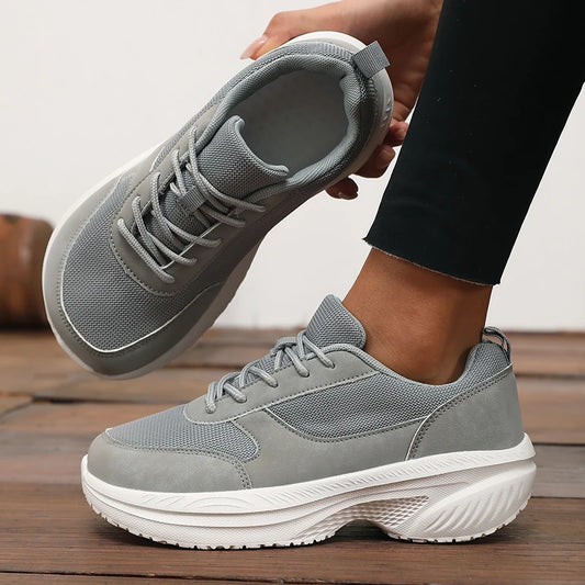 Women's wide fit slip-on comfort walking shoes by Jelieora Venture, featuring cushioned soles and breathable fabric for all-day wear.