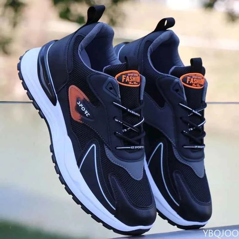 Men's Breathable Casual Platform Trainers | Lightweight Lace-Up Sports Shoes