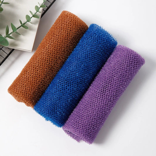 African Net bath sponge by Jelieora Venture, 77cm long exfoliating shower scrubber for body and back cleansing.