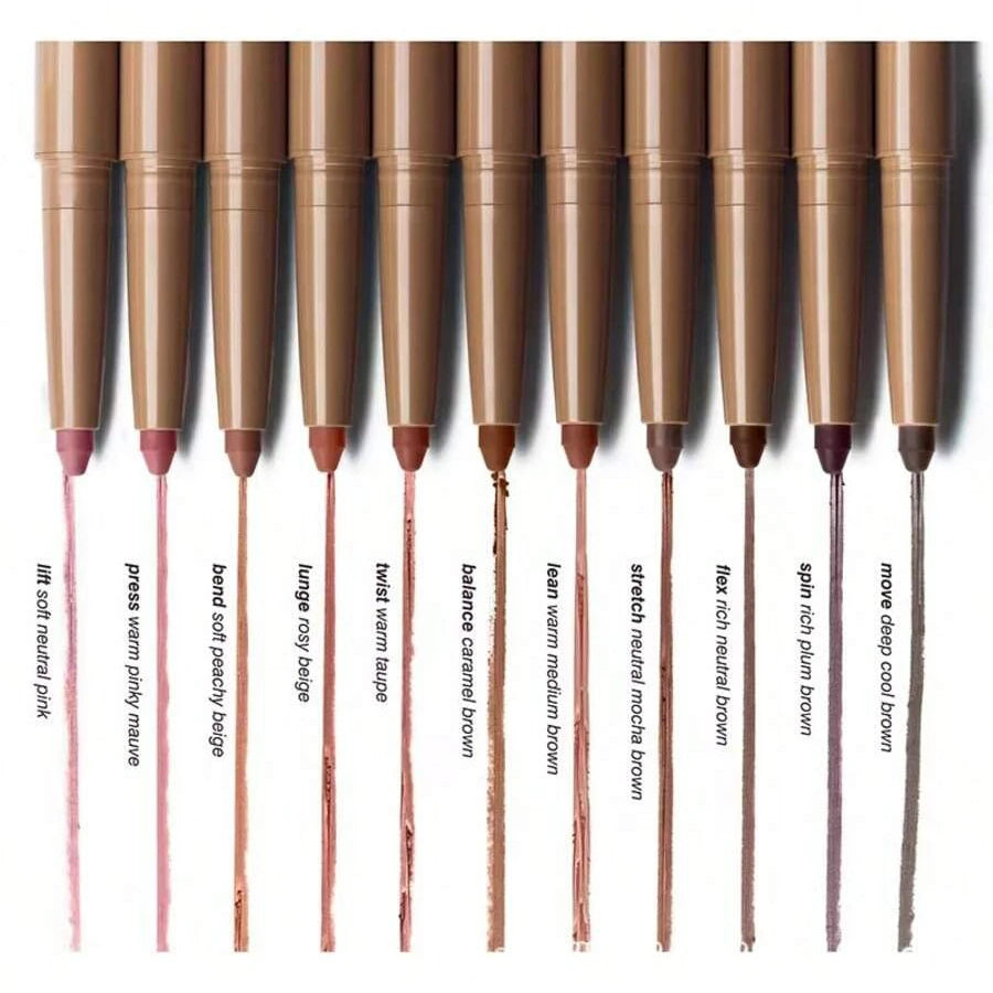 Jelieora Venture Haili Lip Liner Peptide Lip Shape double-headed silky lip makeup tool showing its sleek design and dual tips.