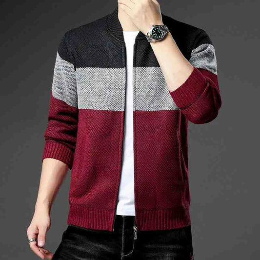 men's knitted cardigan jumper