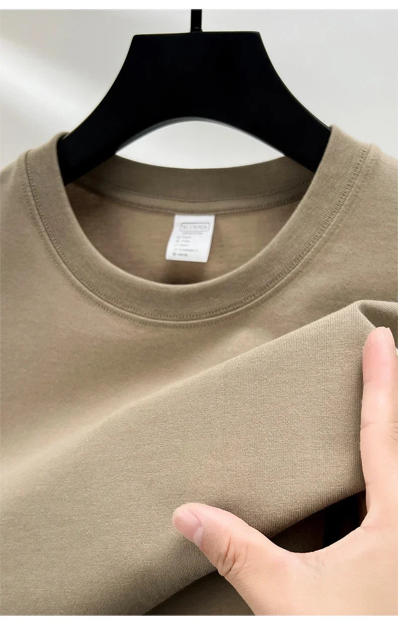 Men's 100% cotton round neck T-shirt by Jelieora Venture, featuring a breathable, comfortable everyday tee in a simple design.