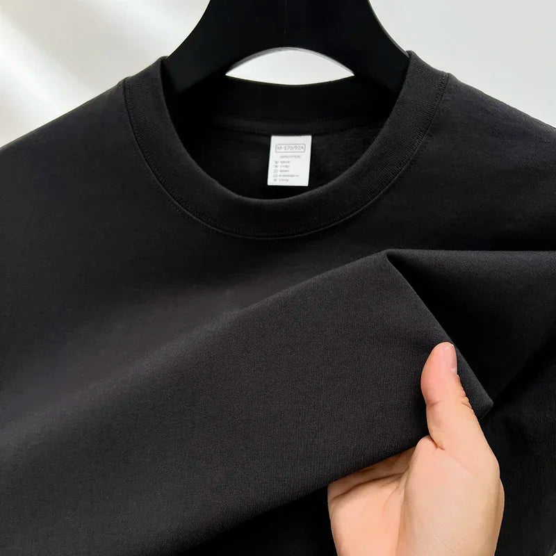 Men's 100% cotton round neck T-shirt by Jelieora Venture, featuring a breathable, casual everyday tee design.