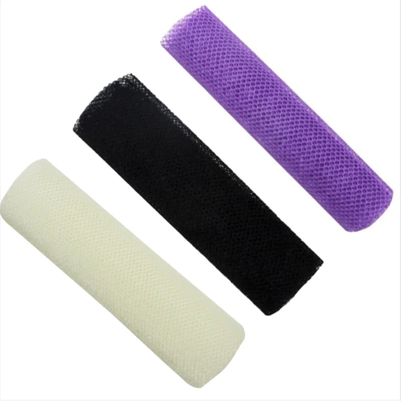 African net bath sponge by Jelieora Venture, double-sided loofah towel for exfoliating and smoothing skin during shower.
