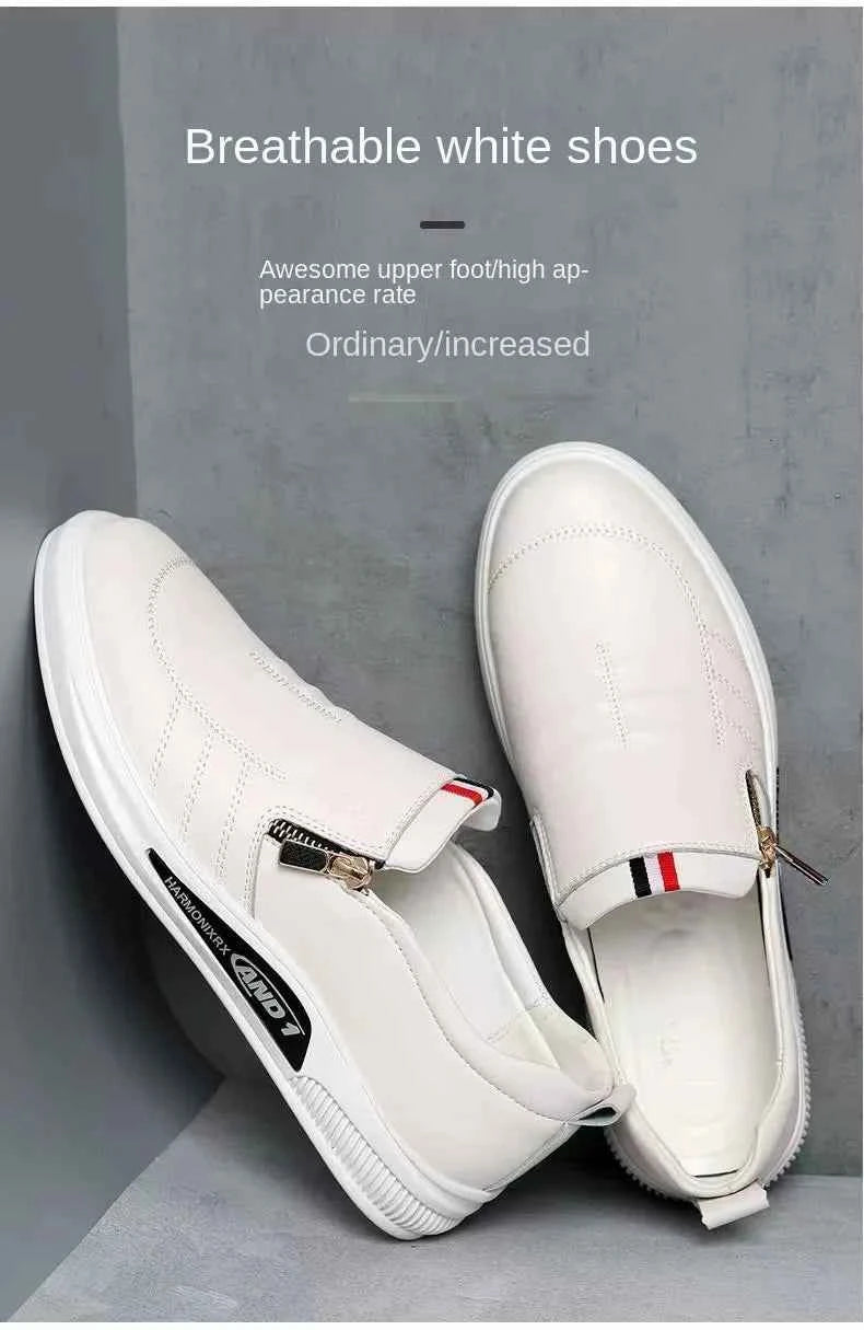 Men's Casual Leather Loafers | Slip-On Moccasins Business Shoes
