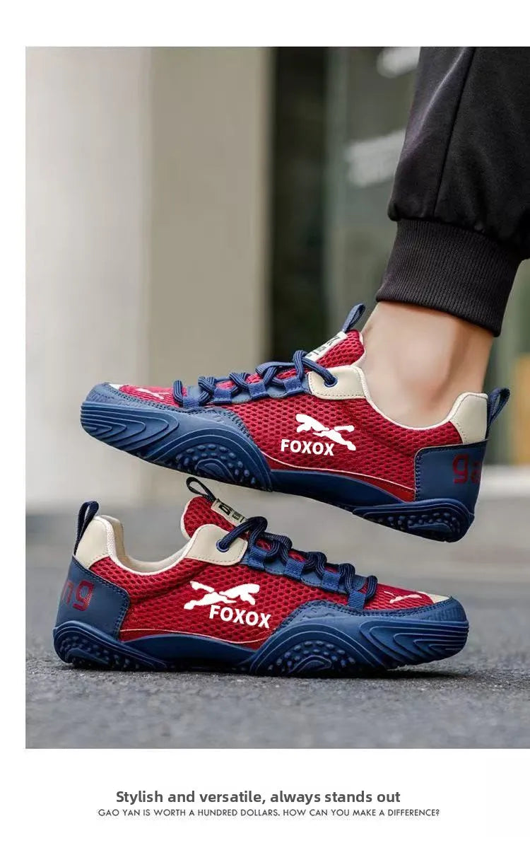 Men's mesh running trainers by Jelieora Venture featuring breathable mesh uppers and cushioned soles for comfortable running.