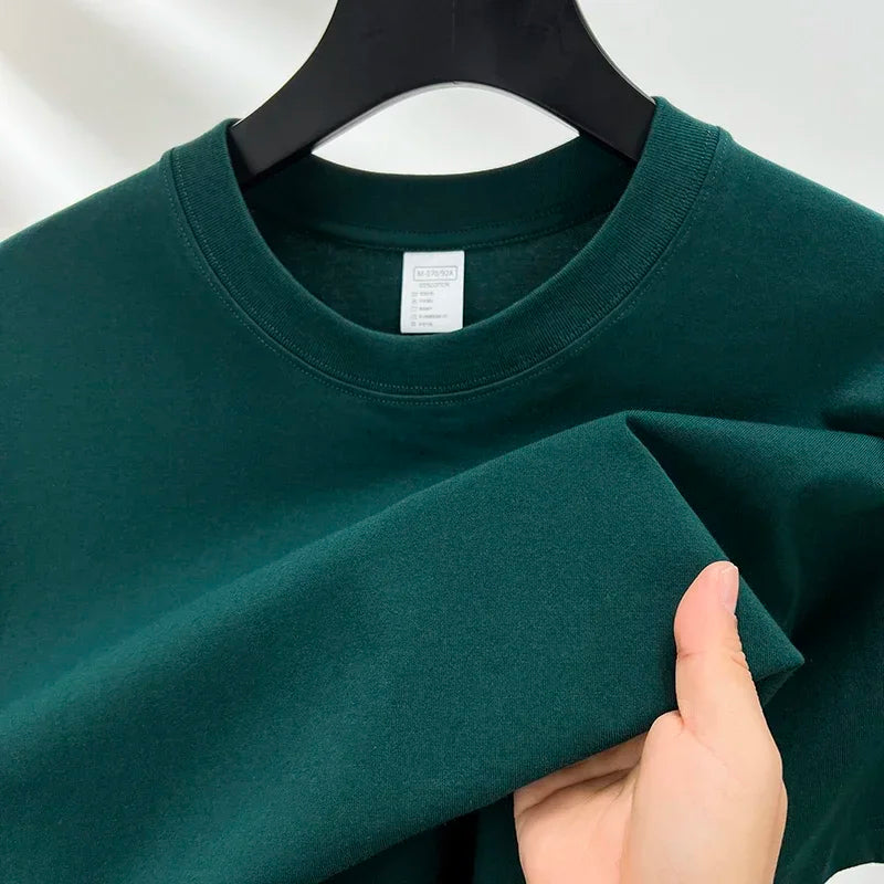 Men's 100% cotton round neck T-shirt by Jelieora Venture, showing a breathable everyday tee in a casual fit.