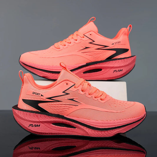 Unisex lightweight running trainers by Jelieora Venture with breathable mesh upper and cushioned sole for comfort during exercise.