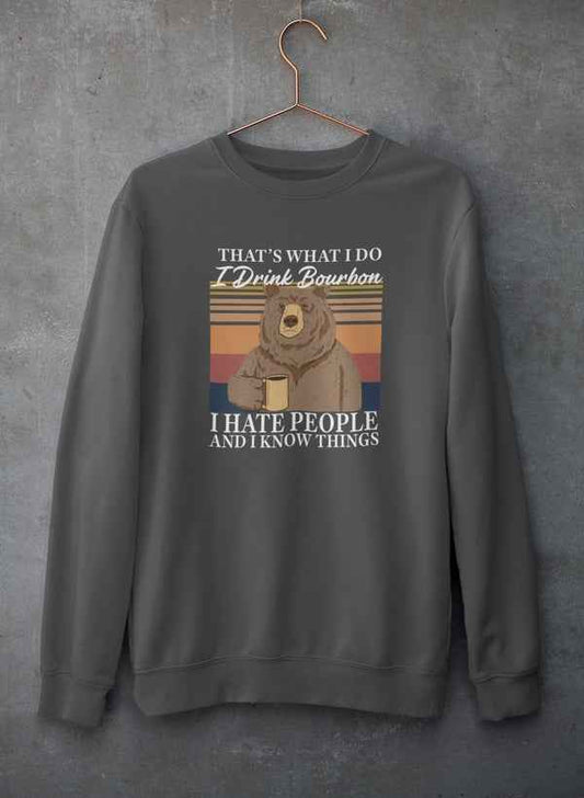 Bourbon Bear Graphic Sweatshirt