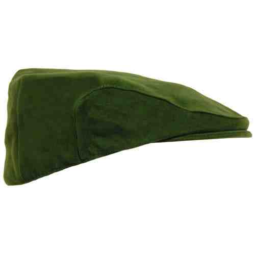 Moleskin Flat Cap UK | Olive Green Classic Country Cap