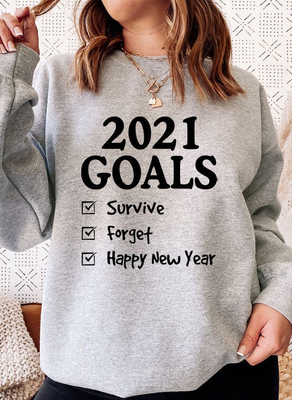 Goals Graphic Sweatshirt