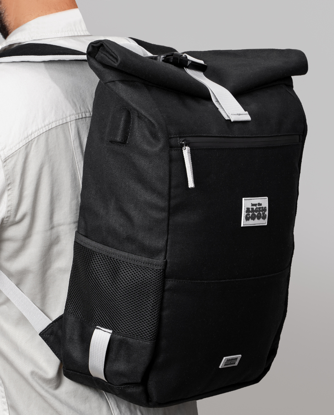 Polar Explorer Backpack — Black | Hemp & Waterproof