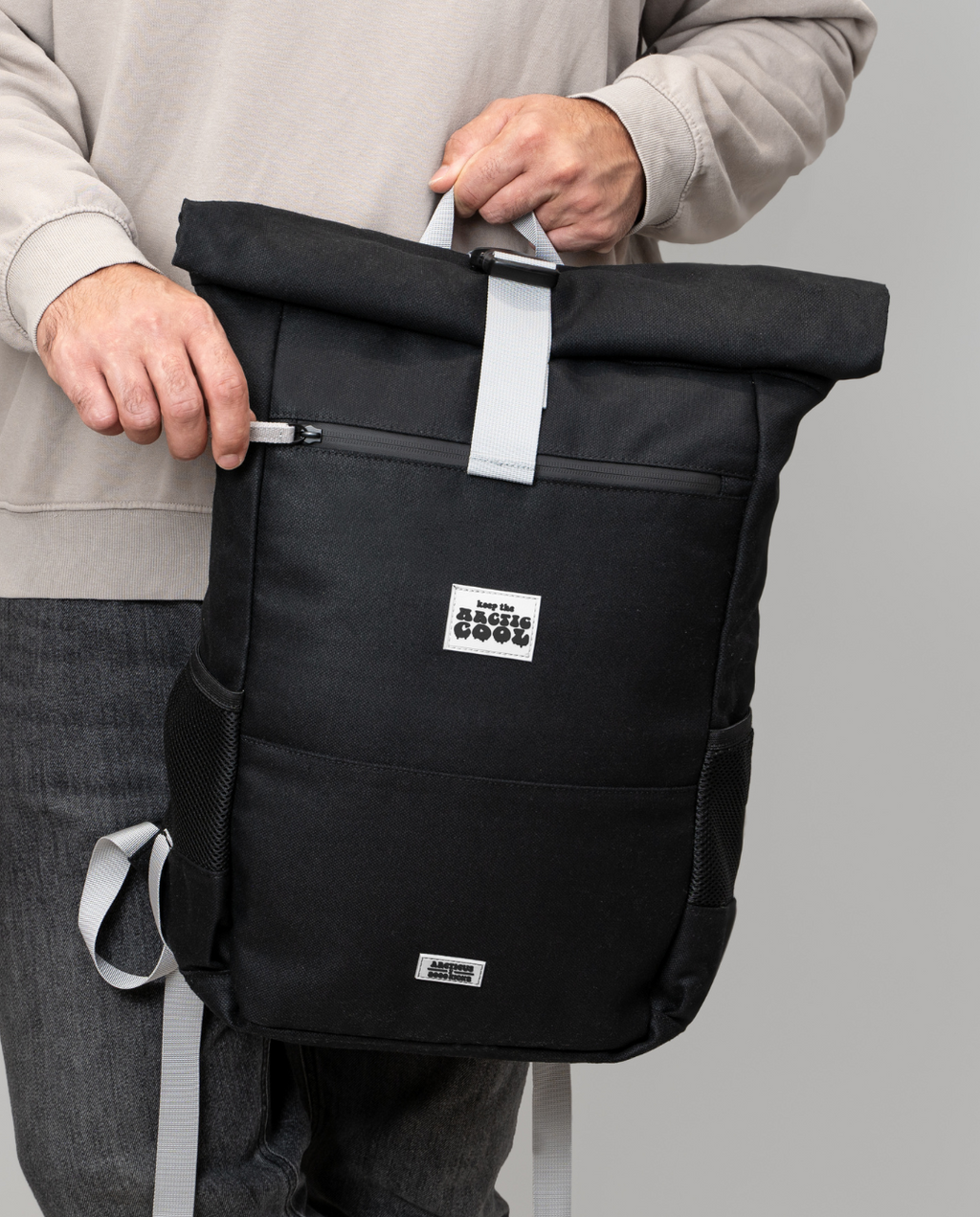 Polar Explorer Backpack — Black | Hemp & Waterproof