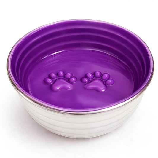 The Poppy Collection Dog Bowl - Violet-0