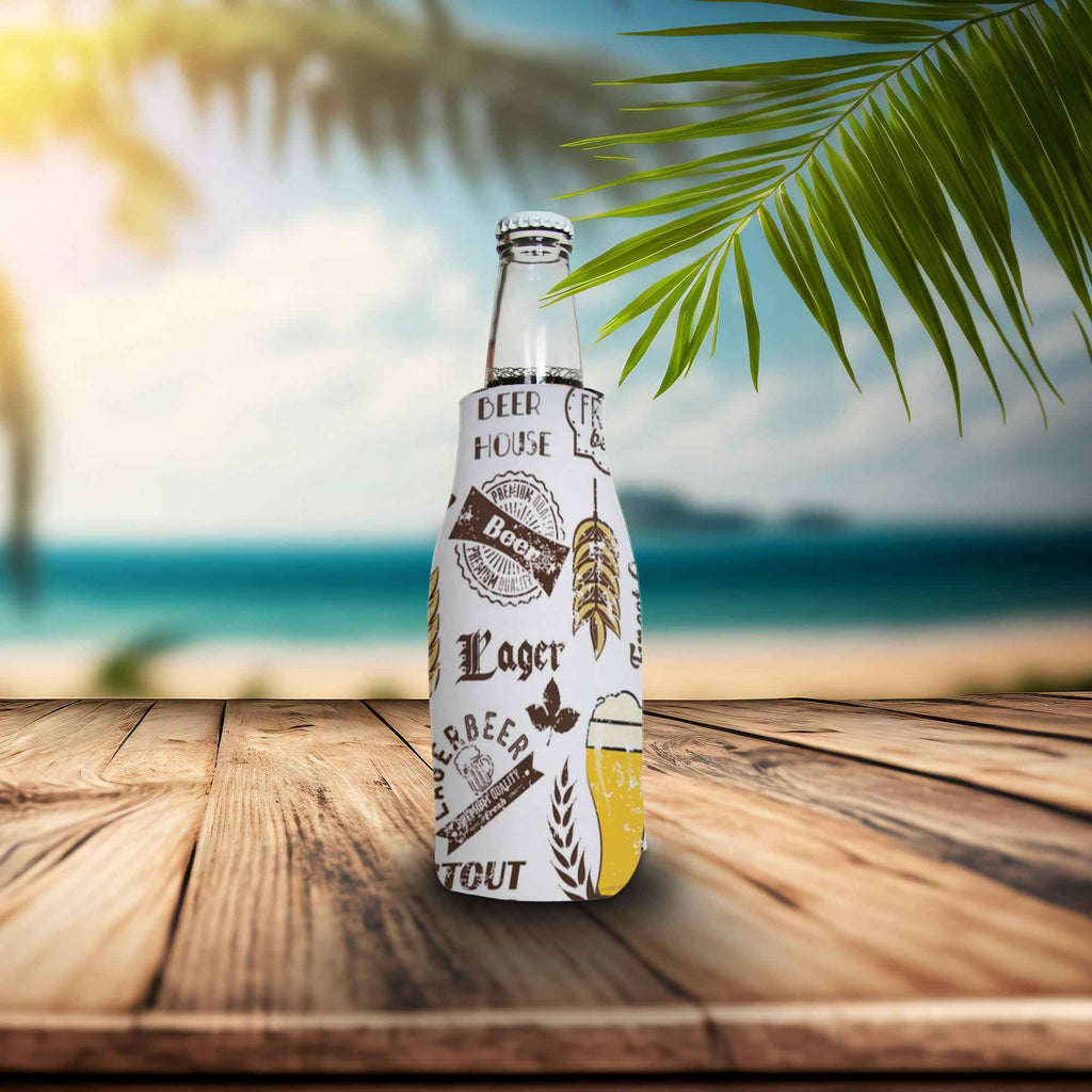 Bottle Koozie W/Zipper Beer Buddy