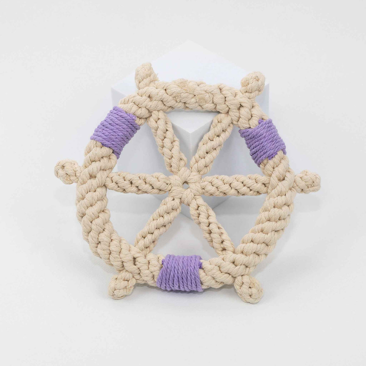 Color wheel Macrame Rope Pet Toy