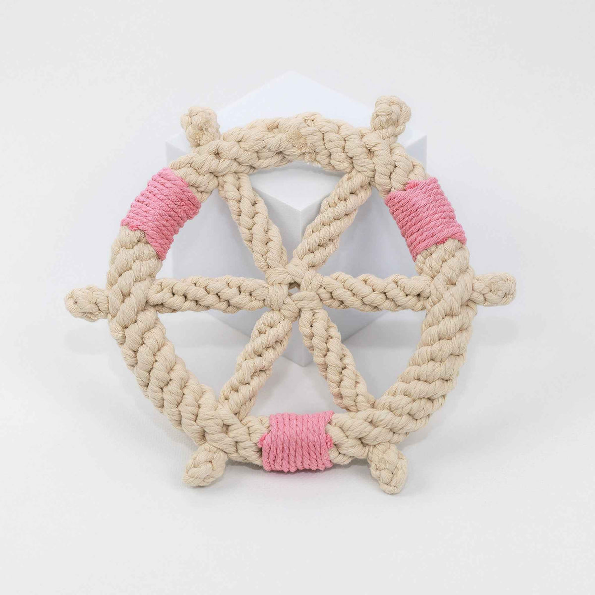 Color wheel Macrame Rope Pet Toy