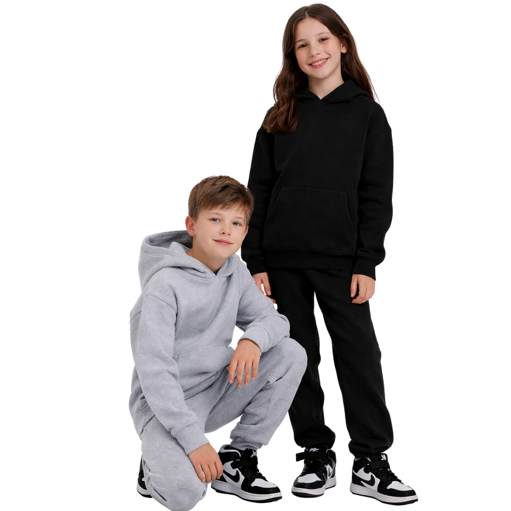 Kids Urban Road Plain Hoodie-1