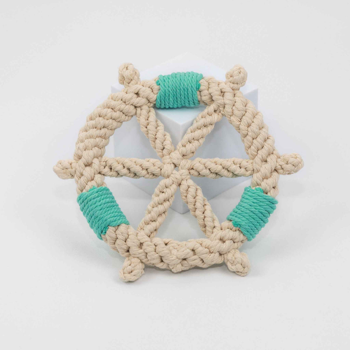 Color wheel Macrame Rope Pet Toy