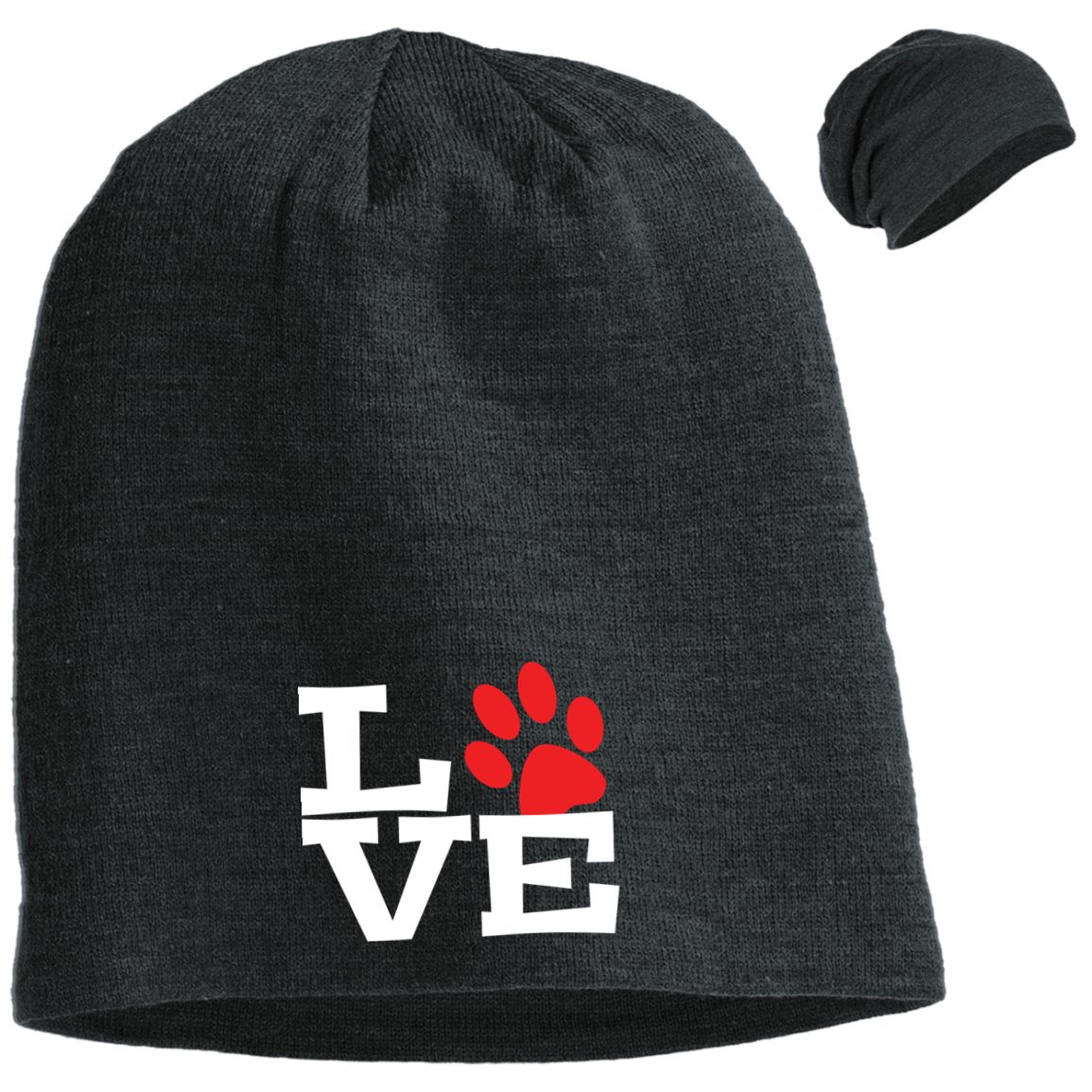 Slouch Beanie Love Paw