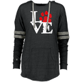 Ladies Hooded Pullover Love Paw