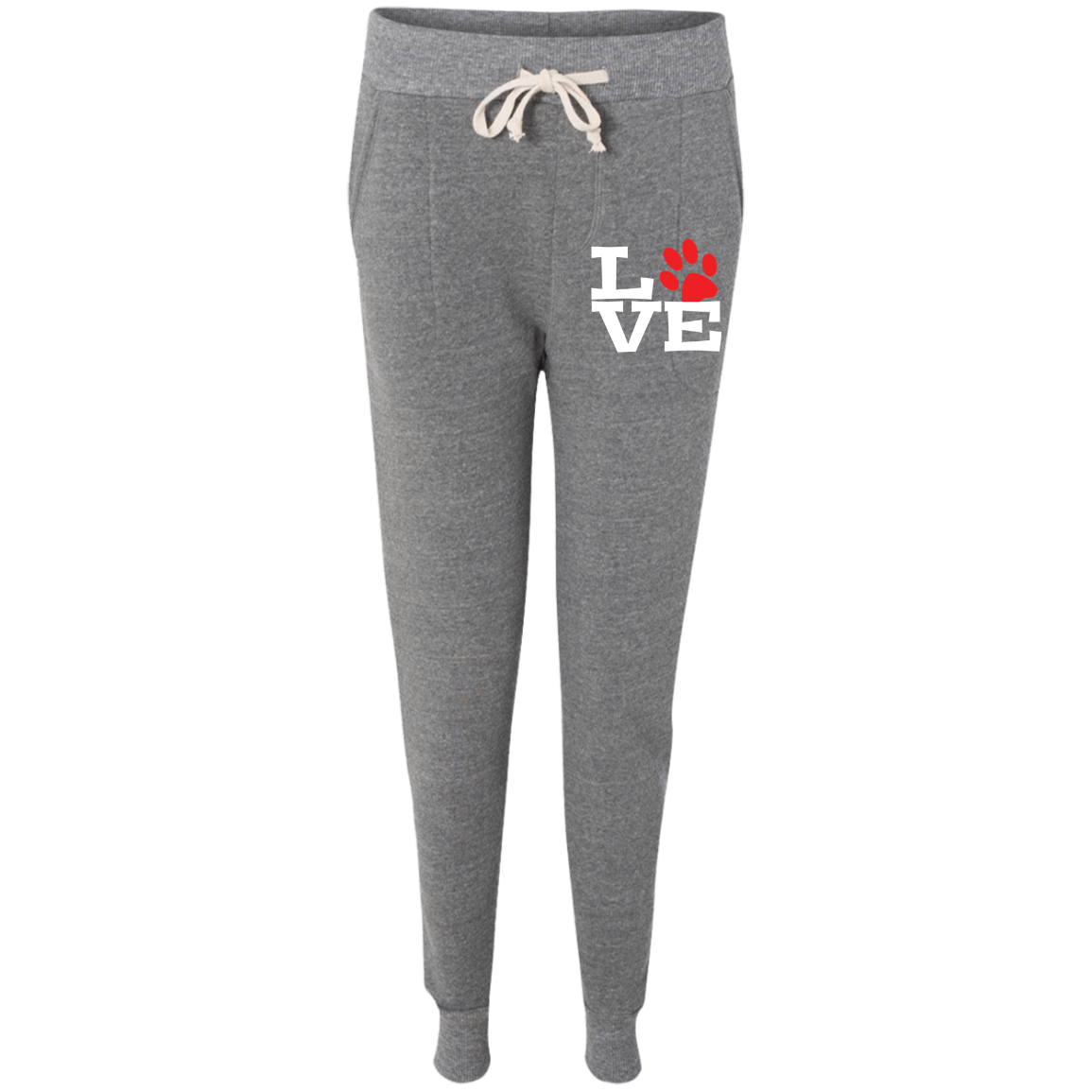 Ladies' Fleece Jogger Love Paw