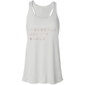 Flowy Racerback Tank Weekends, Coffee, Dogs