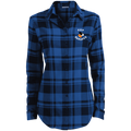 Ladies' Plaid Flannel Tunic Pup Scruffs Logo