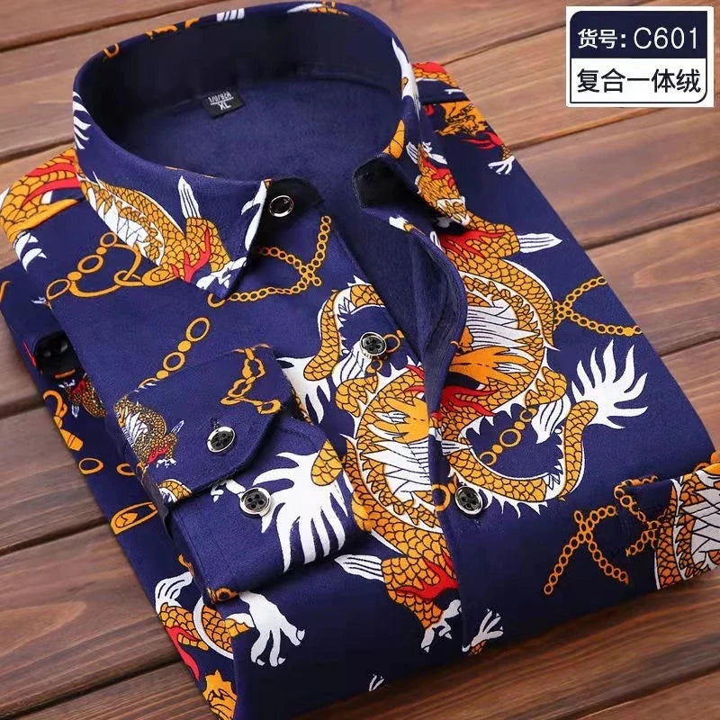 Men's slim fit striped long sleeve shirt by Jelieora Venture, featuring a classic design with vertical stripes and a button front.