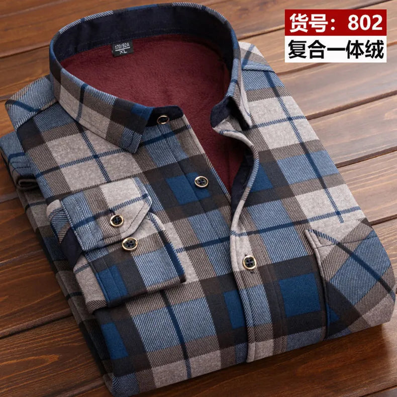 Men's slim fit striped long sleeve shirt by Jelieora Venture, showing a stylish design with vertical blue and white stripes.