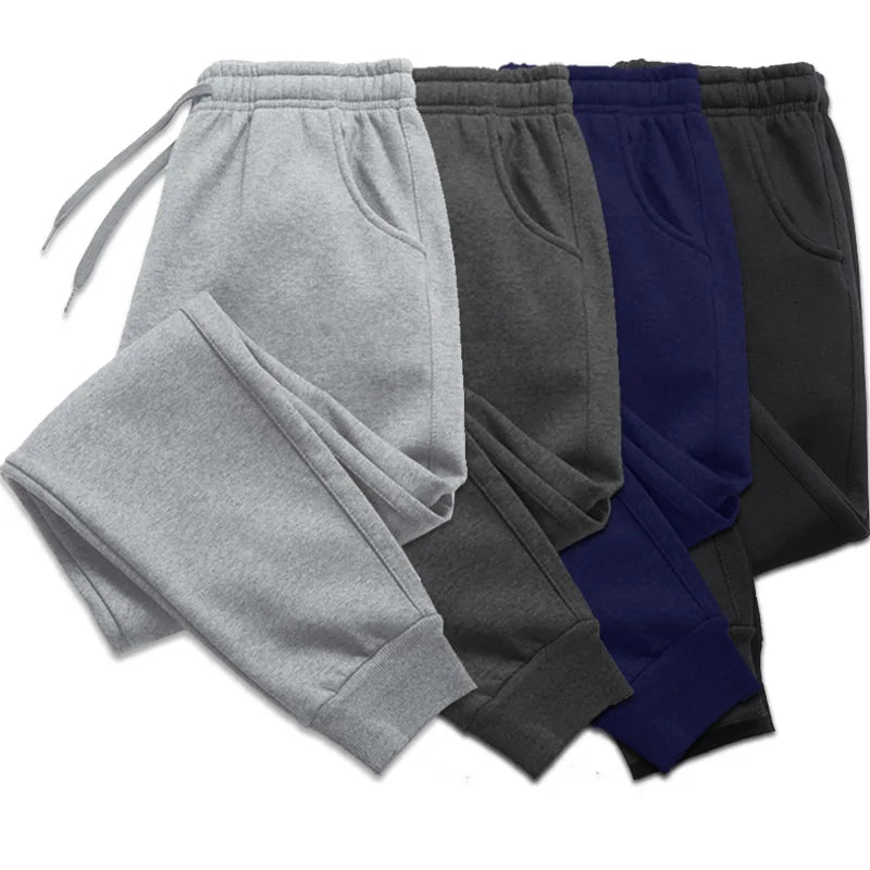 Men's fleece jogger sweatpants by Jelieora Venture, featuring a comfortable fit and casual style, shown in a front view.