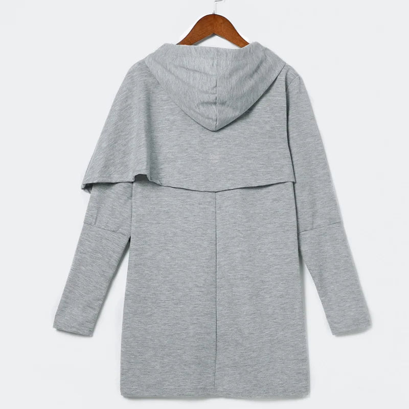 Women's asymmetric zip hoodie sweatshirt by Jelieora Venture featuring a modern design with a front zipper and casual fit.