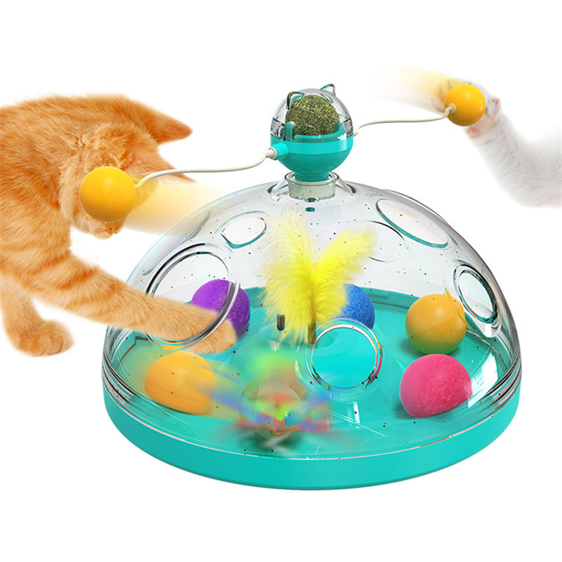 Cashymart interactive cat toy windmill for engaging play and mental stimulation for cats.