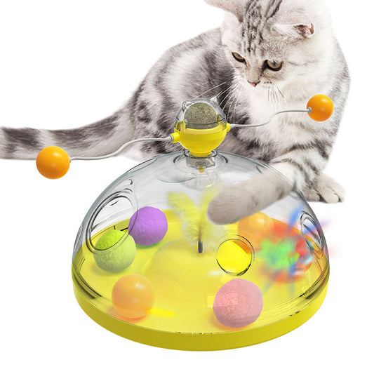 Cashymart interactive cat toy windmill for engaging play and mental stimulation for cats.