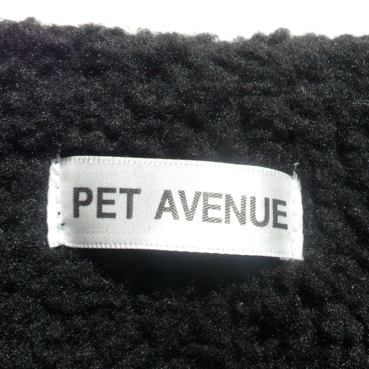 Pet Avenue brown herringbone dog coat with label, stylish and warm dog clothing for comfort and chilly weather.