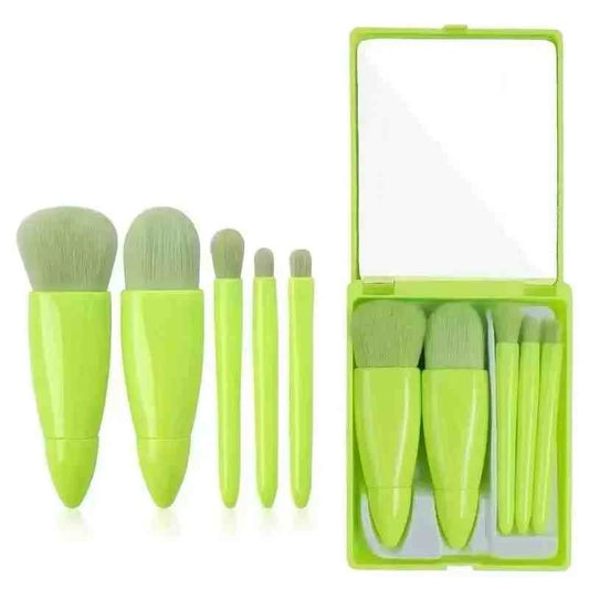 Travel Makeup Brush Set UK | Portable 5 Piece Brush Collection
