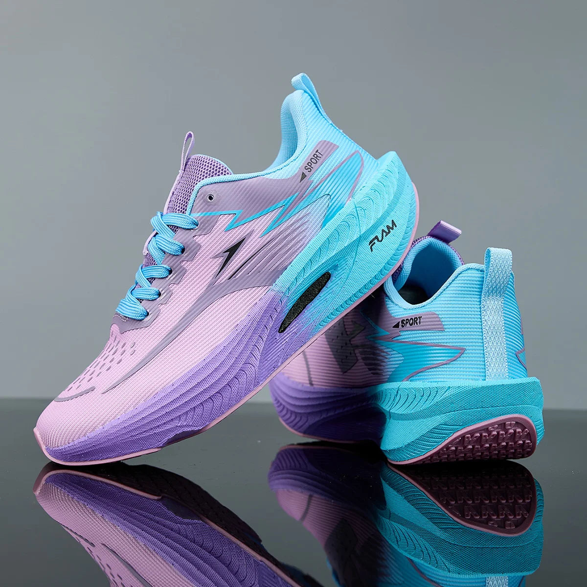 Unisex lightweight running trainers by Jelieora Venture with breathable mesh upper and cushioned sole for comfortable running.