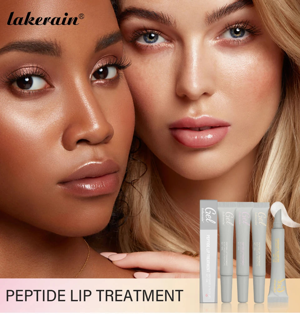 Jelieora Venture Lakerain Peptide Lip Treatment Jelly in 10ml, clear hydrating lip balm with repair and plumping properties.