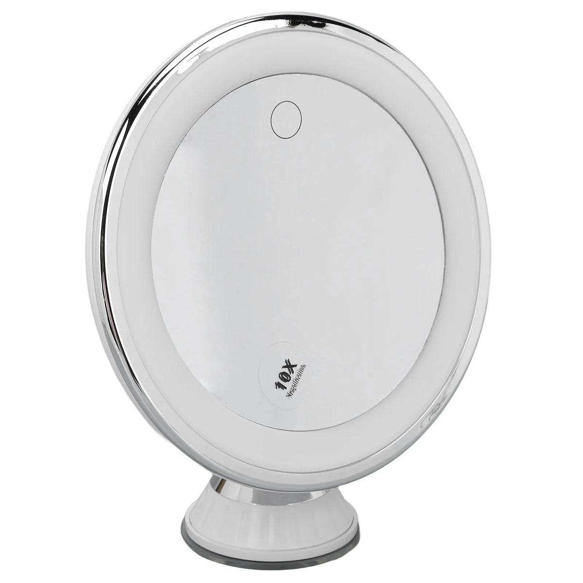 10x Magnifying Makeup Mirror with LED Lights & Suction Cup