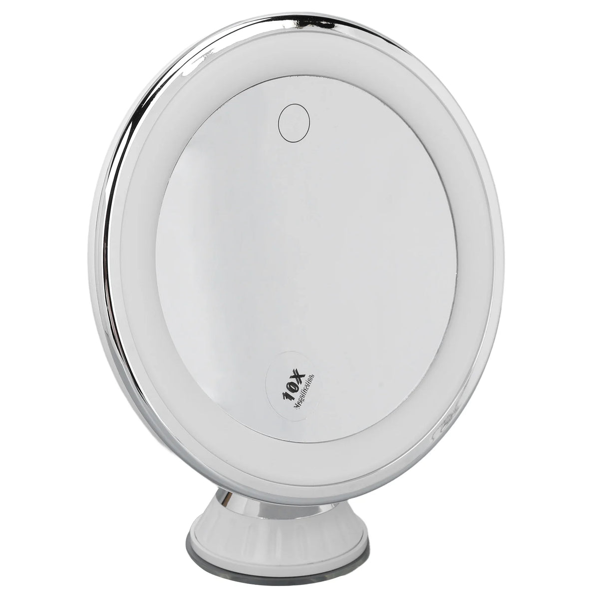 10x Magnifying Makeup Mirror with LED Lights & Suction Cup