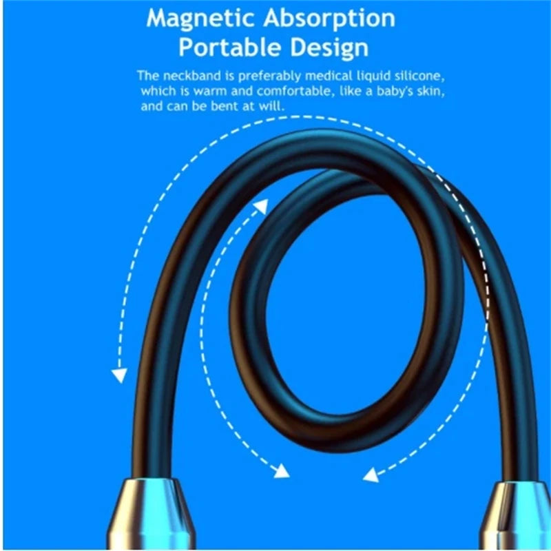 Magnetic HIFI Sport Neckband Bluetooth Earphones with Mic