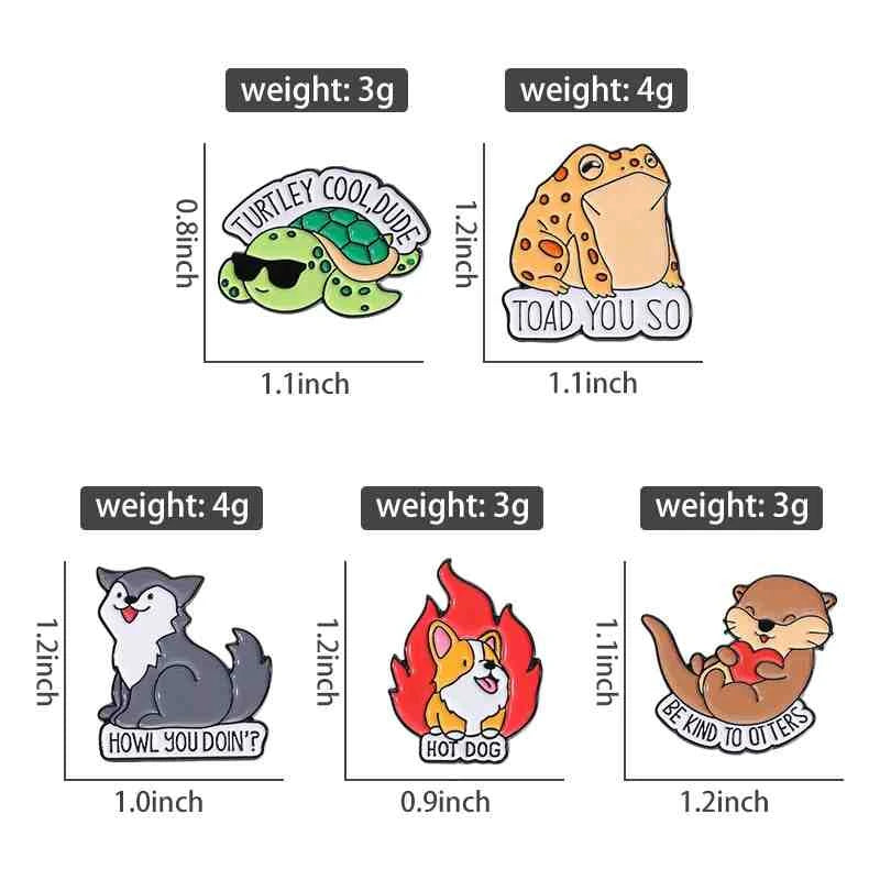 Cute Animals Enamel Pins Set: Adorable Cat & Capybara Badges for Every Outfit