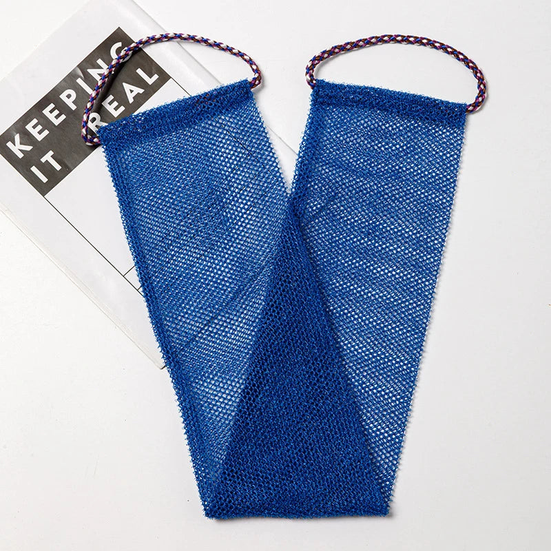 African Net bath sponge by Jelieora Venture, 77cm long exfoliating shower body scrubber for back and skin smoothing.