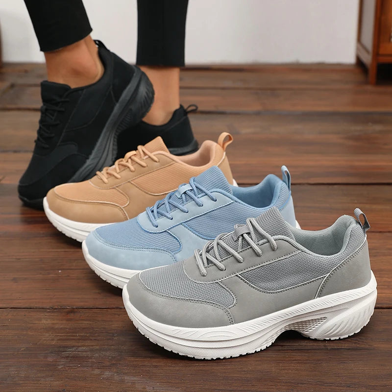 Women's wide fit slip-on comfort walking shoes by Jelieora Venture, featuring cushioned insoles and breathable material.