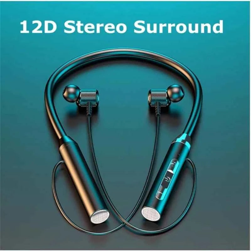 Magnetic HIFI Sport Neckband Bluetooth Earphones with Mic