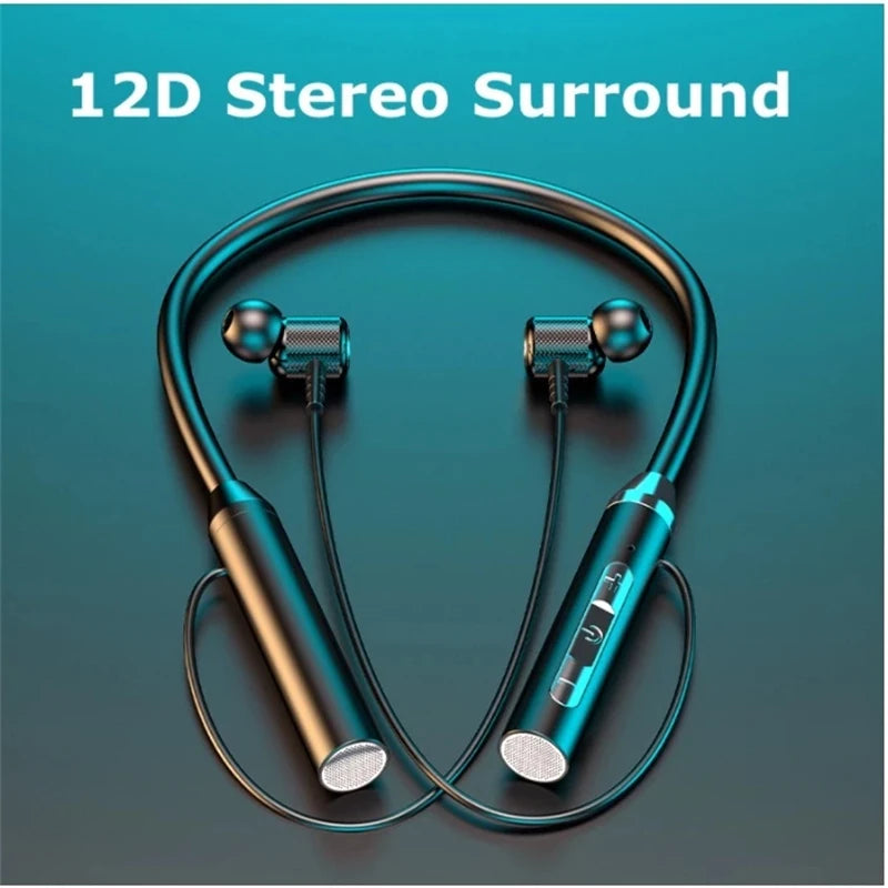 Magnetic HIFI Sport Neckband Bluetooth Earphones with Mic